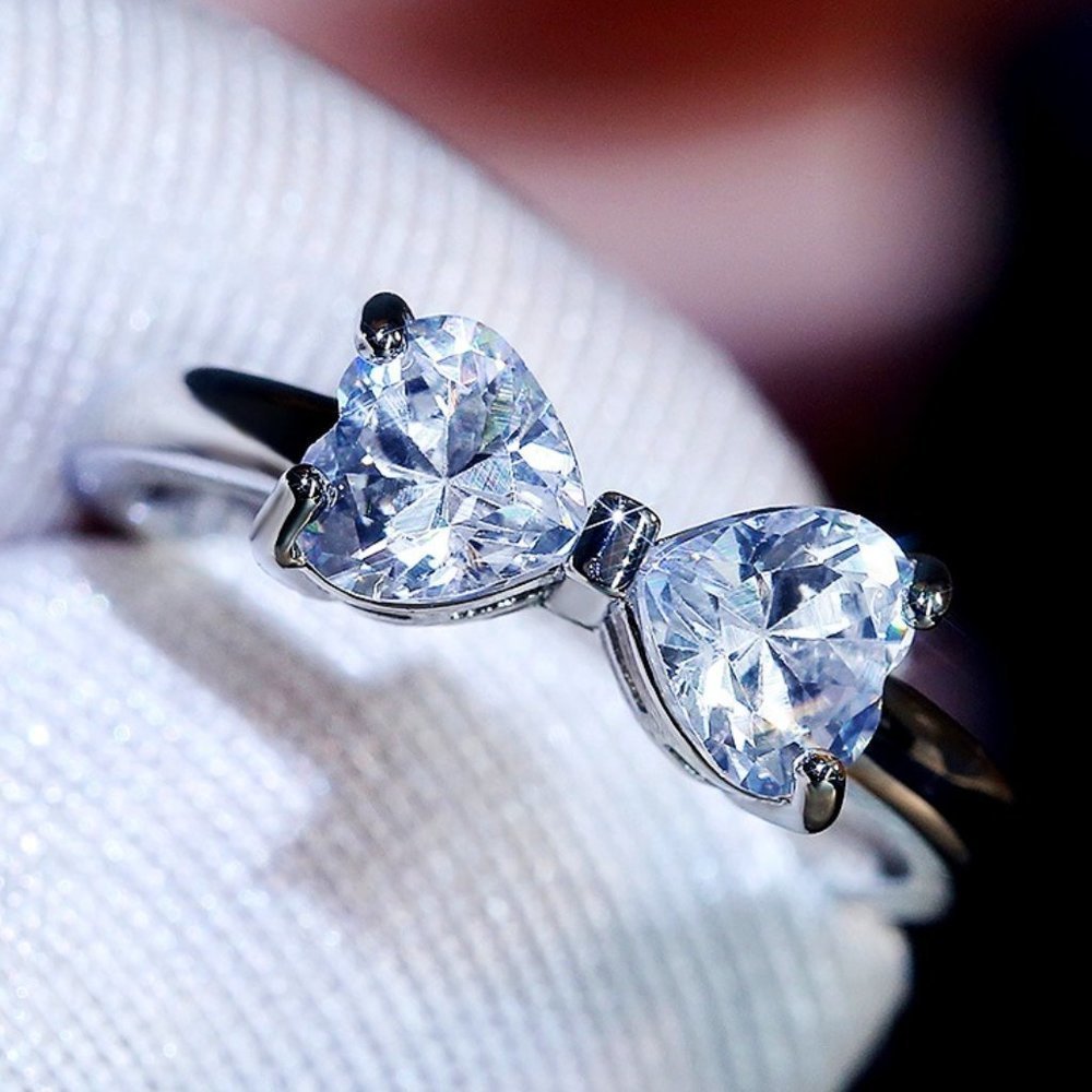🎁 Pure And Fresh Bow Anillos Lovely Rings for Women, PD032